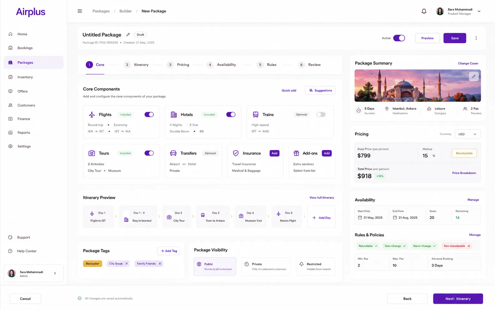 Airplus — sales and reporting